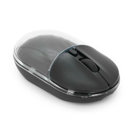 Миша бездротова JEDEL WD142, 800/1200/1600DPI, 2.4 GHz+Bluetooth 5.0, 3.7V 300mAh, Type-C заряджання. 105x59x34 мм. Black. Box