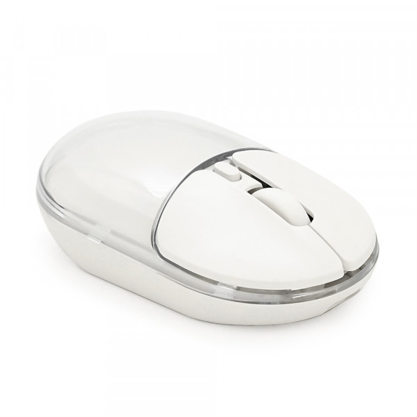 Миша бездротова JEDEL WD142, 800/1200/1600DPI, 2.4 GHz+Bluetooth 5.0, 3.7V 300mAh, Type-C заряджання. 105x59x34 мм. White. Box