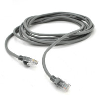 Патч-корд литий RITAR, UTP, RJ45, Cat.5e, 0.5m, DC 2-12V, сірий, Cu (мідь)