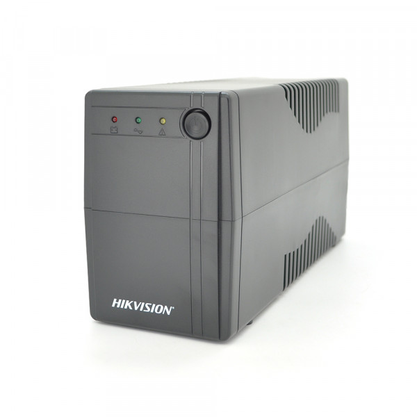 ДБЖ Hikvision DS-UPS1000, 1000ВА/600 Вт LED, 2xUniversal socket, 1x12V/9Ah, 5,4 кг, 274×95×139 мм
