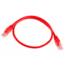 Патч-корд литий RITAR, UTP, RJ45, Cat.5e, 1m, червоний, Cu (мідь)