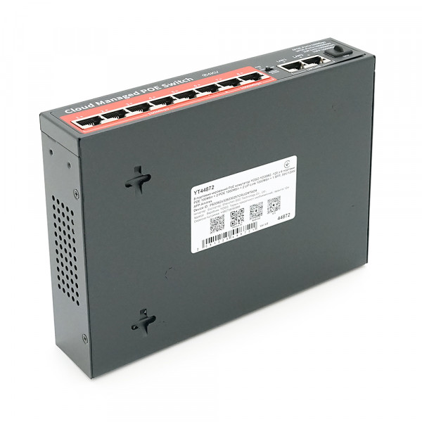 8-портовий керований PoE комутатор YOSO YO308G -120 з 6 портами POE 100Мбіт + 2 POE 1000Мбіт + 2 UP-Link 1000Мбіт + 1 SFP, 52V/120W. APP-Amitres