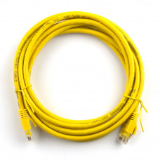 Патч-корд литий RITAR, UTP, RJ45, Cat.5e, 20m, жовтий, Cu (мідь)