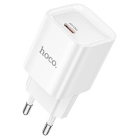 СЗУ 110-240V HOCO C146A, 1xUSB-C, PD20W, White, Box