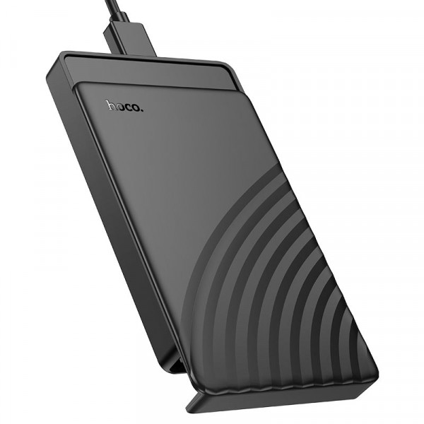 Кишеня HOCO HB46, 2,5", пластиковий корпус, інтерфейс USB3.0 SATA, Black