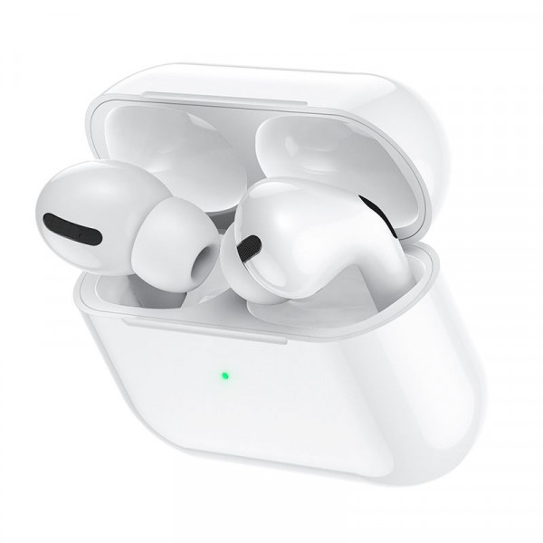 Навушники Bluetooth HOCO EW05 Plus, TWS Bluetooth 5.1, з мікрофоном, вакуумні, White, Кейс