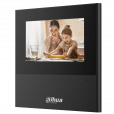 4,3" IP відеодомофон з Wi-Fi чорного кольору Dahua DHI-VTH2611L-WP-BE