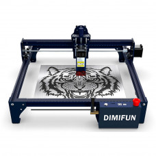Лазерний гравірувальний верстат DIMIFUN DM6-B12, потужність: 12Вт, робоча область: 330х330мм, швидкість: 12000мм/хв, 550х290х180 мм, 4,4 кг