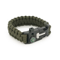 Браслет тактичний із паракорду 5в1. Green