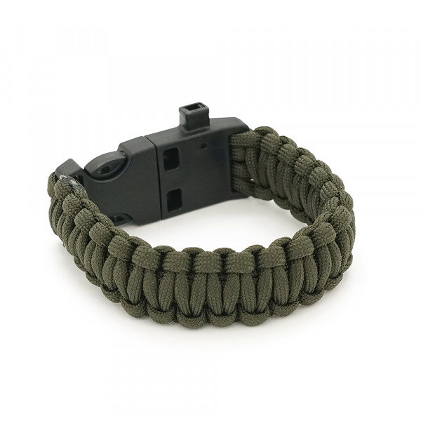 Браслет тактичний із паракорду 5в1. Green