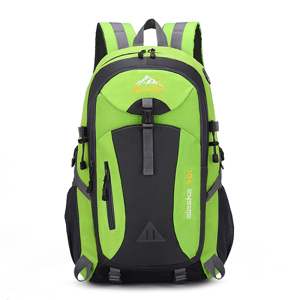 Рюкзак спортивний, Alaska40-Gr, полієстр, вихід під кабель USB/навушники, 40L, зелений, Q50