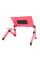 Стіл-трансформер під ноутбук Laptop Table YL-803, 2 вентилятори, Pink, 480*260 mm