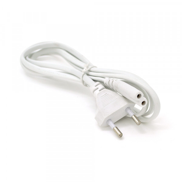 Кабель живлення 1.2m, 0.5mm, PC-184/2 CEE7/16-C7 2 pin (для побутової техніки), White, OEM Q500