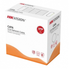 Кабель кручена пара CAT6 Hikvision (для внутрішньої прокладки) DS-1LN6UU/CCA