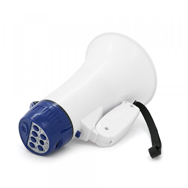 Гучномовець Megaphone HT-135BT, 15W, живлення від акумулятора 18650, СЗУ, Red/White, Box