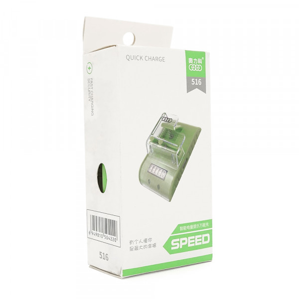 Універсальний зарядний пристрій Aoleaky 4.2V 0.5A,220V, Green, Box