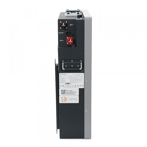 Акумуляторна батарея LiFePO4 Dyness Power Haus, 51.2V/100Аh (5,12kWh), BMS75A, Wi-Fi, CAN/RS485, Aerosol Fire, Heating, 8000Cycles, 50parallel, IP66, 450х165х640mm, 54,4kg