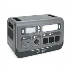 Портативна зарядна станція ALLWEI SGR-PPS2400-2PRO, 2400W/2048Wh LiFePO₄, MPPT 500W max ХТ60/12 – 60 В/10 А, 2xDC5521-12V-12A, CarPort-12V-12A 2xUSB-A-18W, 2xUSB-C-100W, Wi-Fi, charge 1.5 h, 465x260x295 мм, 23.5 кг