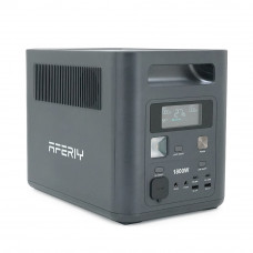 Портативная станция AFERIY AF-P180, LiFePO4 1024Втч. (max1800)Вт, XT60 MPPT 11.5-50В-20А(500W), 4xAC 220v. LED. 2-USB-A 18W , 2xType-C PD20+140Вт, DC+прикуриватель12В/10А, 100% заряд - 1,5 часа, 350*220*263 мм, 11.6kg