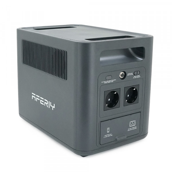 Портативная станция AFERIY AF-P180, LiFePO4 1024Втч. (max1800)Вт, XT60 MPPT 11.5-50В-20А(500W), 4xAC 220v. LED. 2-USB-A 18W , 2xType-C PD20+140Вт, DC+прикуриватель12В/10А, 100% заряд - 1,5 часа, 350*220*263 мм, 11.6kg