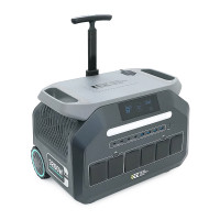 Портативна зарядна станція Singo3000, 3200W/2048Wh LiFePO₄, MPPT 1000W max, 2xDC5521-12V-8A, CarPort-12V-10A, 4xAC230V, 4xUSB-A-15W, 4xUSB 1.5 h, 4xUSB-C-100W, Wi-Fi, Bluetooth, charge 1.5 h, 445*298*371 мм,24.4 кг