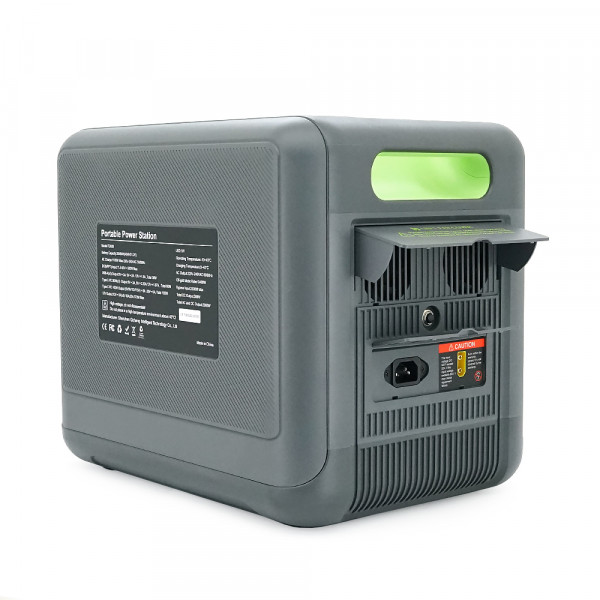 Портативная зарядная станция FOSSiBOT F2400, 2200W/2048Wh LiFePO₄, MPPT 500W max, XT60-12V/25А, 2xDC5521-12V-3A, CarPort-12V-10A, 2xAC230V, 2xUSB-A-18W, 4xUSB-C-100W, Wi-Fi, Bluetooth, charge 2 h,386*840*321 мм. 22кг