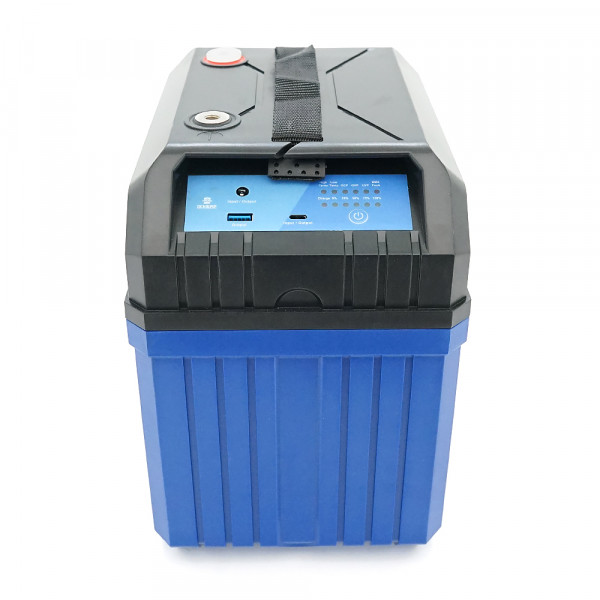 Аккумуляторная батарея DC HOUSE LiFePO4 12,8V 100Ah,(50/100A),  0°C до 55°C, гвинт M8,Type-C DC Ports, 260х168х209 мм. 10.8 кг