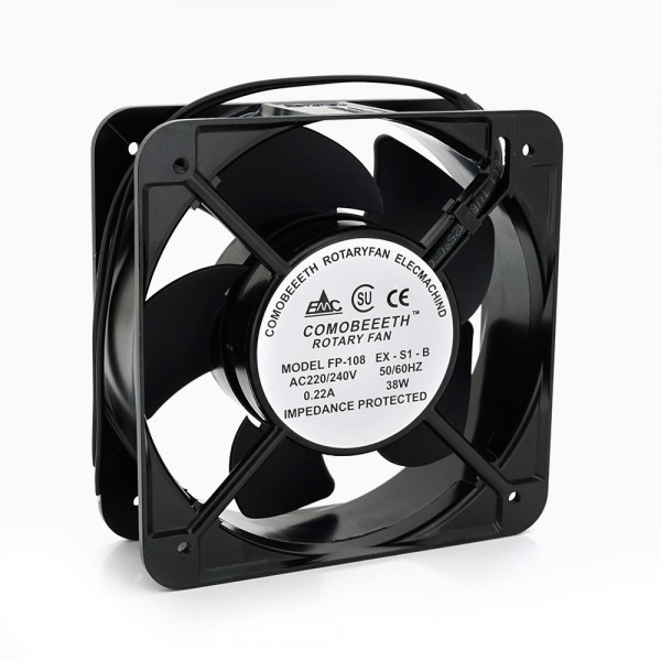 Кулер для охолодження серверних БП BT-220 15050B2H DC sleeve fan 2pin під паяння - 150*150*50мм, 220V/0,22A, 2600об/хв Q24
