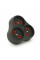 Розетка трійник без заземлення AK303B, Black, Q12