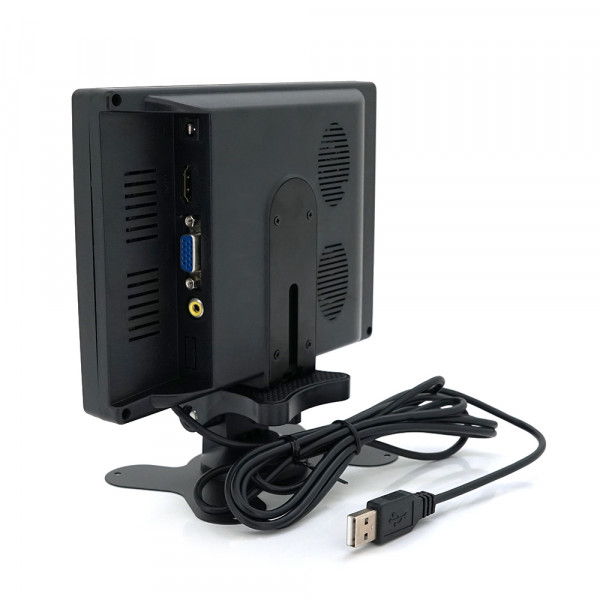 Монітор для відеоспостереження 7"(16：9) панель IPS, AV/VGA/HDMI роз'єм + touchscreen, 1024*600ips, 12-24V, BOX