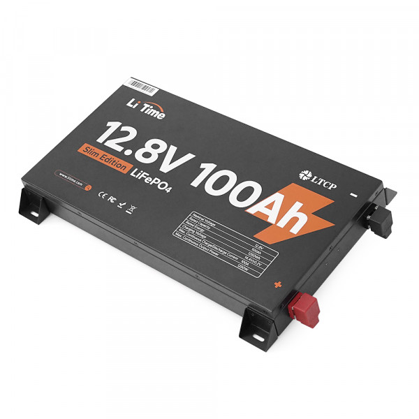 Акумуляторна батарея Li-TIME LiFePO4 12.8V 100Ач 1280Wh METAL CASE