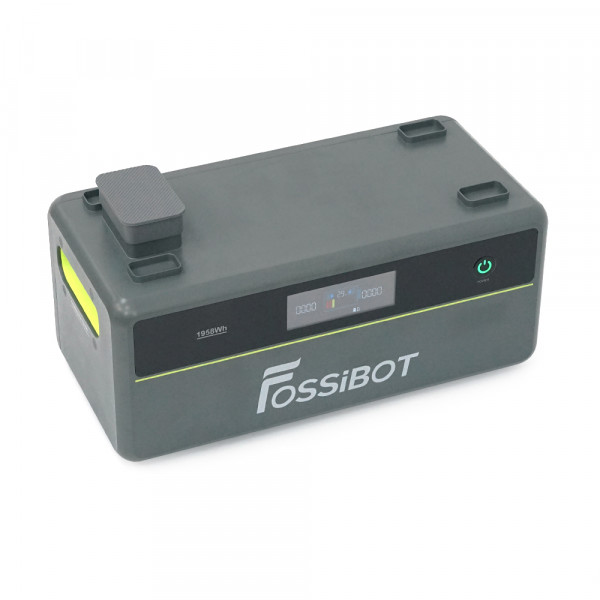 All-in-One Solar station FOSSiBOT FBP1200W+Battery, APP Control, WiFi, 3916Wh LiFePO4 6000Cycles, MPPT 2000W max, 3хAC 220, 1xUSB-15W, 1хUSB-C(100W), Fast charge 90min, Bluetooth, Heating, IP65, -20-55°C, 476×308×504mm, 41kg