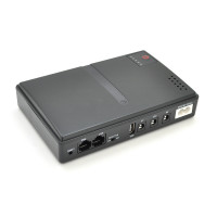 ДБЖ UPS-18W DC1018P YT45453 для роутерів/комутаторів/PON/POE-430, 5//9/12V, 1A, 11200MAh(знімні 4*2800MAh), Black, BOX