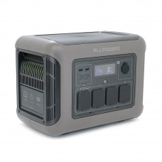 Power station ALLPOWERS R1500 LITE APP Control, Wi-Fi, Bluetooth, 1600W, 1056Wh LiFePO4 3500Cycles, MPPT 650w max, CAR port, DC12/24V, 4хAC 220V, 2xUSB-TYPE-C 100W, 2xUSB-A 18W, XT60, wireless 2*30W, Fast charge 60min, 413×312×265mm, 16,7kg