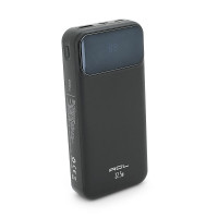 Powerbank ACL PW-117 20000mAh, PD22.5W, 1xUSB+2xUSB-C, 3 кабелі (USBType-C/Lighting), 0.47кг, Black/White, Box