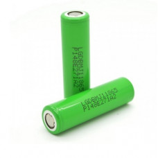 Акумулятор Li-Ion 18650 LG INR18650MJ1 (LG MJ1), 3500mAh, 10A, 4.2/3.65/2.5V, GREEN, 2 шт в упаковці, ціна за 1 шт