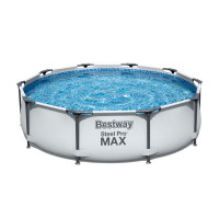 Каркасний басейн "Steel Pro Max". 305х76см. Об'єм 4678 літрів. Зливний клапан. Вага 20 кг. Box