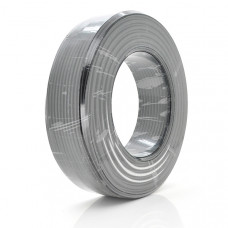 Кабель коакс. з живленням + трос RITAR BM100-RG59 + 2x0.5mm + 1x1.2mm, 0,81 мм.CU, 64x0.12m CCA жовтий екран, 75 Ом, FPE, 6,91мм чорна PVC, бухта 100м Q4