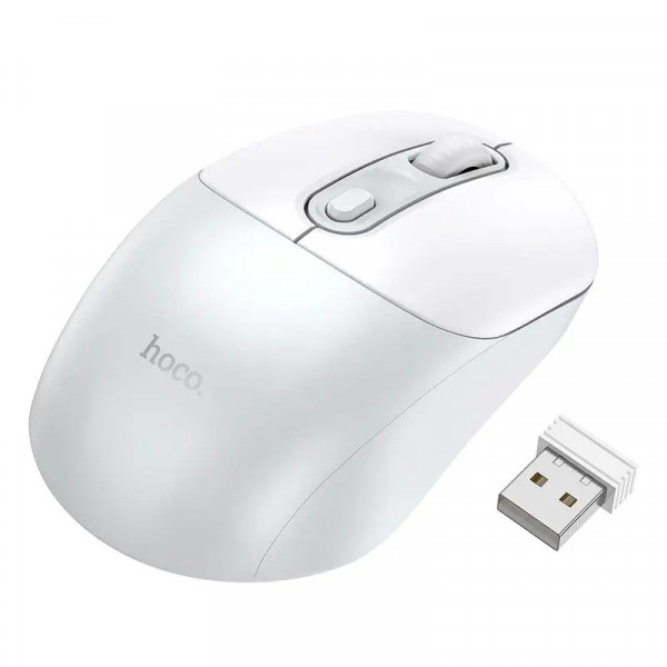 Миша бездротова HOCO GM28, 1600DPI, 2.4GHZ, White, Blister