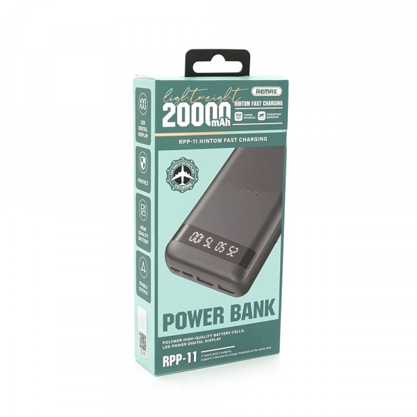 Power Bank Remax RPP-11 20000mAh, USB+Type-C,  Mix Color, 0.45kg