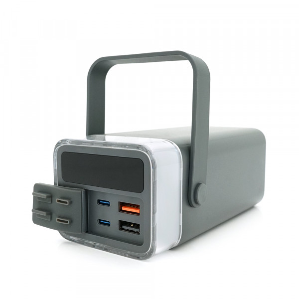 Power Bank Remax RPP-596 40000mAh, 2USB+2Type-C, 22.5W, QC/PD, Gray, 0.92kg