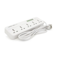 Мережевий фільтр LDNIO SС5614, 5 Розеток + 6 USB, 2 м, перетин 3х0, 75мм, White, Box