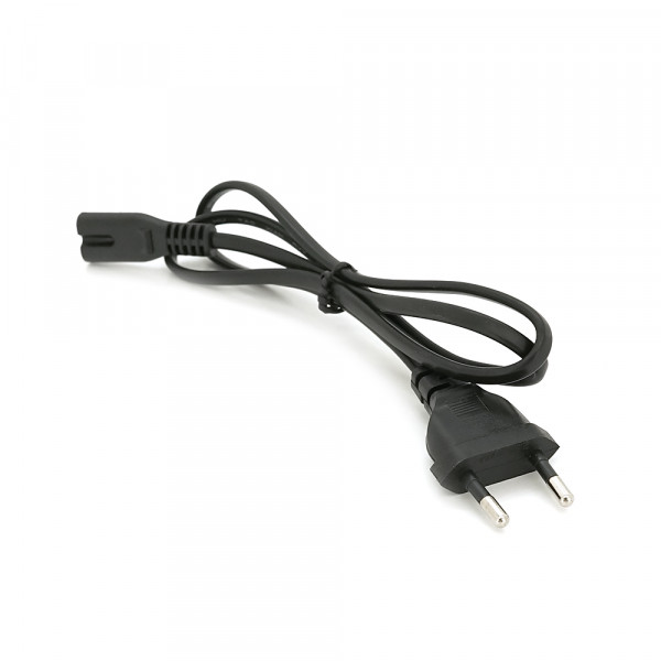 Кабель живлення 1.0m, 0.5mm, PC-184/2 CEE7 / 16-C7 2 pin (для побутової техніки), Black, OEM Q600