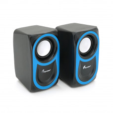 Колонки 2.0 Hotmai HN-88 USB+3.5mm, 2x3W, 20Hz-18KHz, з регулятором гучності, Blue/Red, BOX, Q24