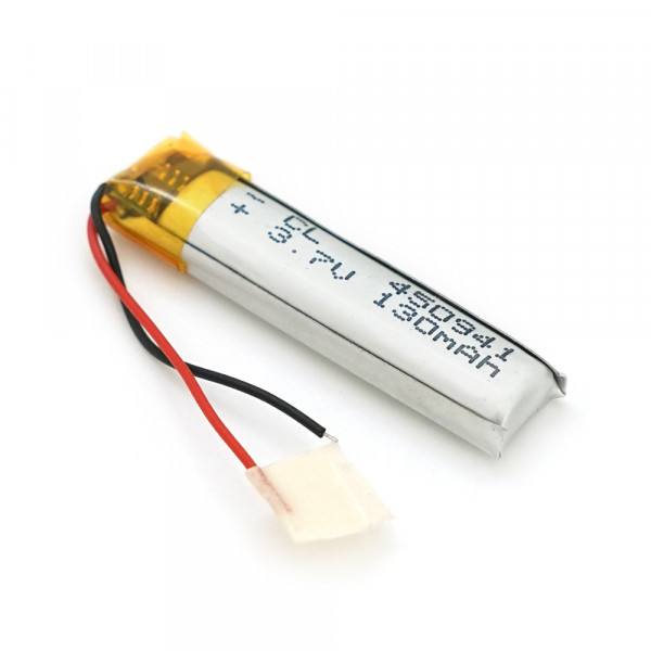 Літій-полімерний акумулятор 4,5*0,9*41mm 3,7V (Li-ion 3.7В 130мА·год)
