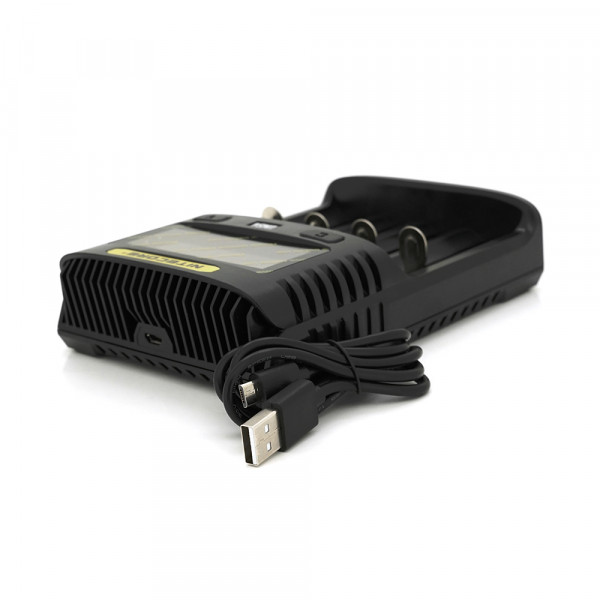 Зарядний пристрій універсальний Nitecore Digicharger UMS4, 4 канали, LCD дисплей, підтримує Li-ion, Ni-MH і Ni-Cd AA (R6), ААA (R03), С (R14)
