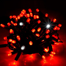 Гірлянди 100LED (ДІОД) Red, 10 метрів, чорна ізоляція (вулична), BOX