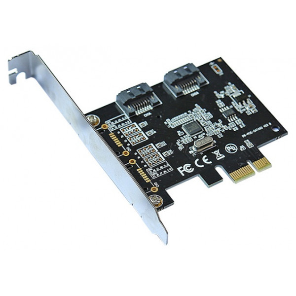 Контролер PCI-E=>SATA 3.0, ASM1061, 6Gb/s, 2 порти внутрішніх, BOX