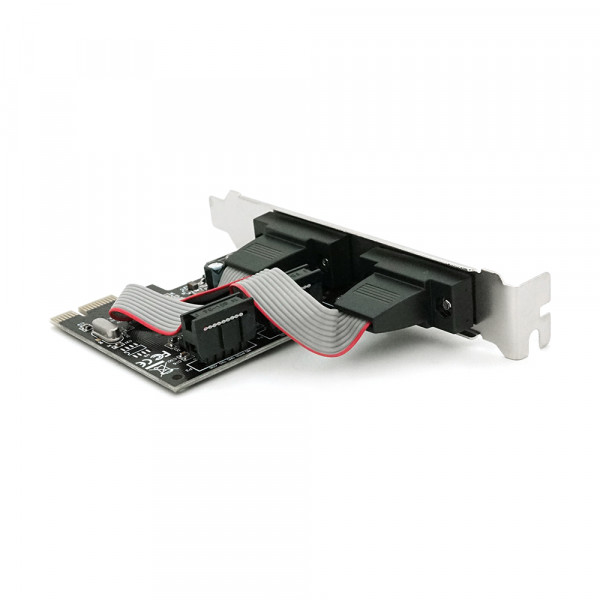 Контролер PCI-Е => RS232 (9Pin) + RS232 (9Pin), 2 порти, TX382B-2S, BOX