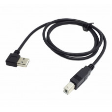 Кабель USB 2.0 RITAR AM/BM, 3.0m, кутовий 90°, чорний